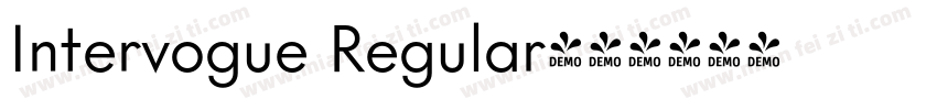 Intervogue Regular字体转换